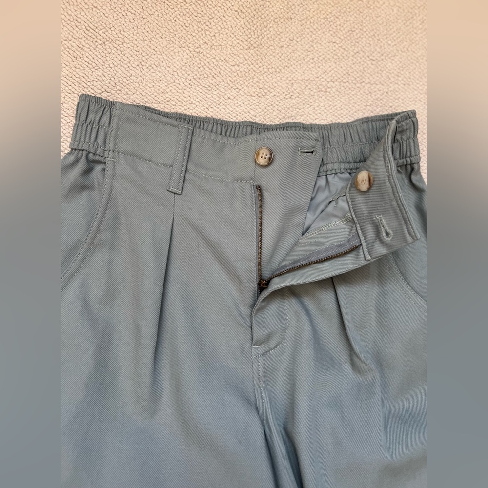 🆕Madewell Women’s The Neale Straight-Leg Pant in Drapeweave Overcast(Blue)Size 2 - Picture 11 of 16